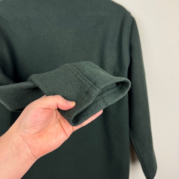 Vintage 70's Woolrich Green Work Jacket  - 100% Wool - Minimalist Workwear - Picture 7 of 10